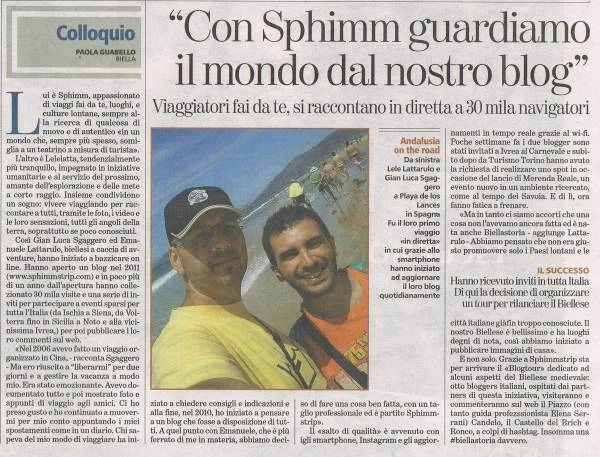 sphimmstrip, la stampa, blogtour, biellastoria, #biellastoria